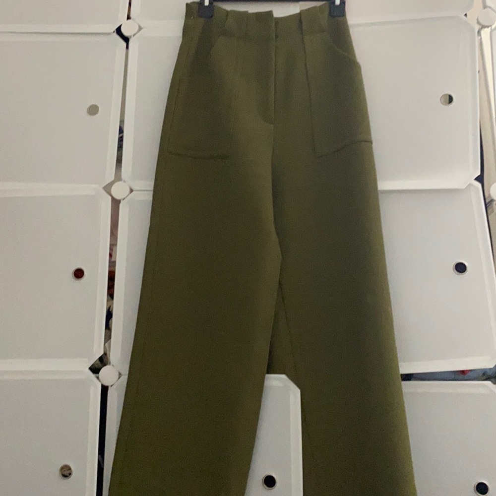 &Other Stories Khaki, Wide leg Pants